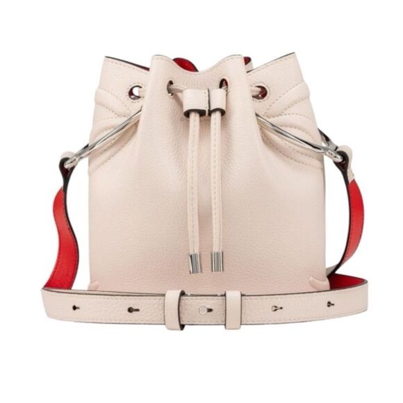 NWT Christian Louboutin ‘BY MY SIDE’ calfskin bucket bag in leche - Picture 4 of 4